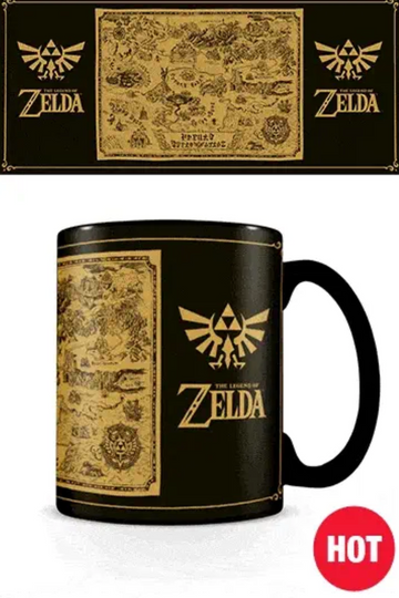 Legend of Zelda Heat Change Mug Map
