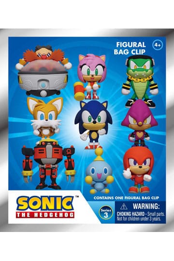 Sonic - The Hedgehog 3D PVC Bag Clips Series 3