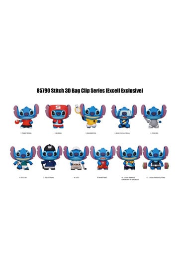 Lilo & Stitch 3D PVC Bag Clips Series 1 Sport