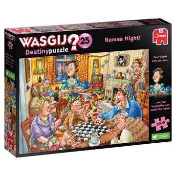 Wasgij Destiny 25 Games Night! (1000 pieces)