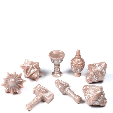 PolyHero Cleric 8 Dice Set Radiant Rose