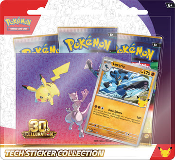 Pokemon 30th celebration - Tech Sticker Collection - Lucario