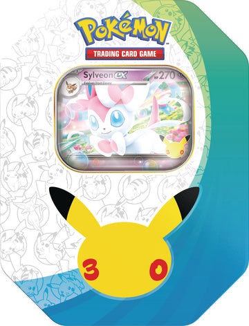 Pokemon 30th celebration - Tin Sylveon Ex