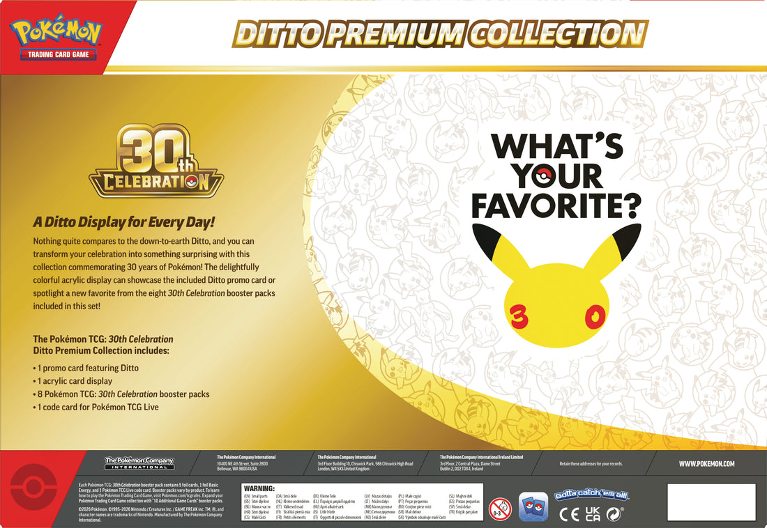 Pokemon 30th celebration - Display Collection