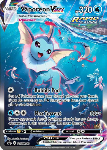 Vaporeon VMAX #SWSH182 - PSA 9