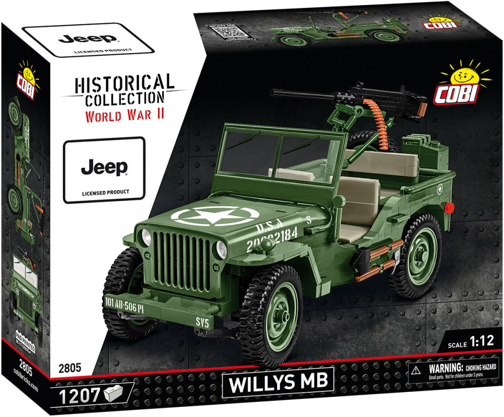 Cobi 2805 Willys MB & M2 Gun - 1150 deler