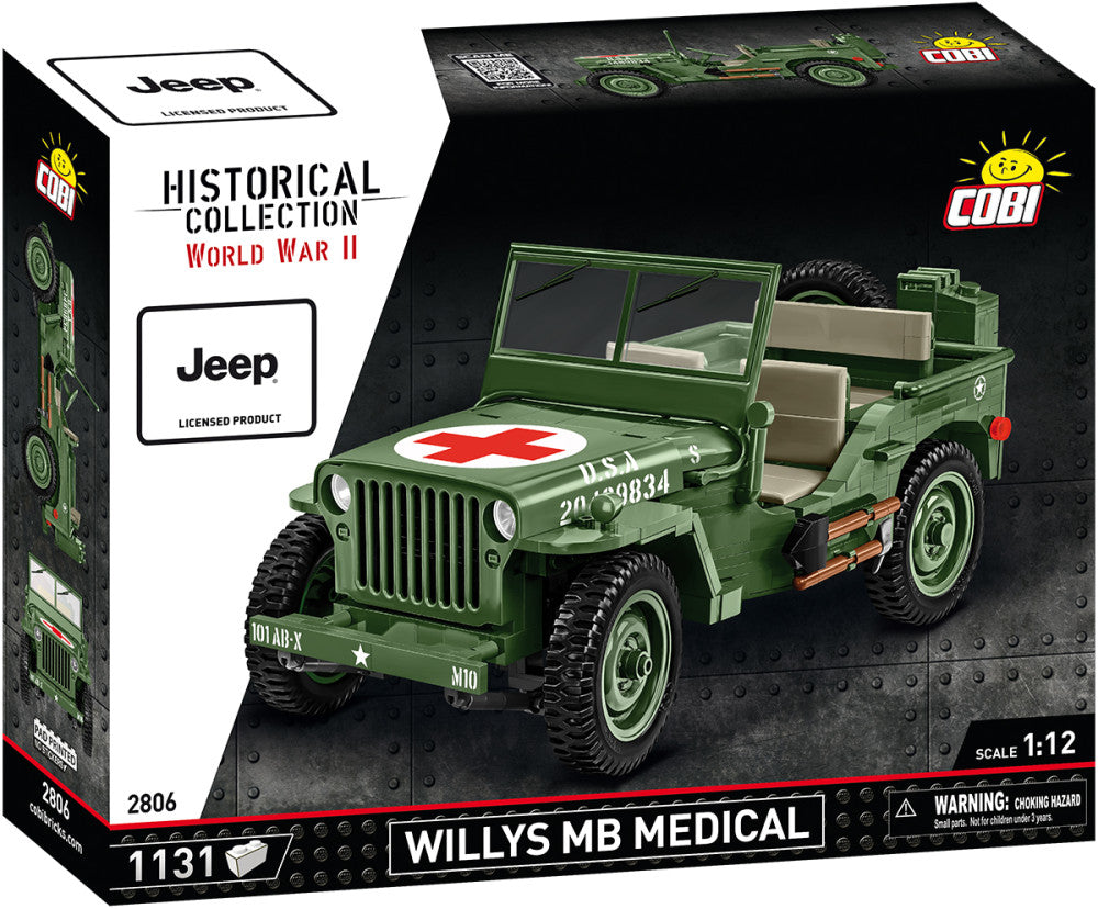 Cobi 2806 Willys MB Medical - 1070 deler