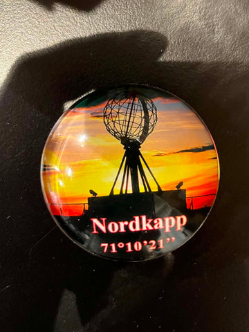 Magnet, Rund Glass, Nordkapp