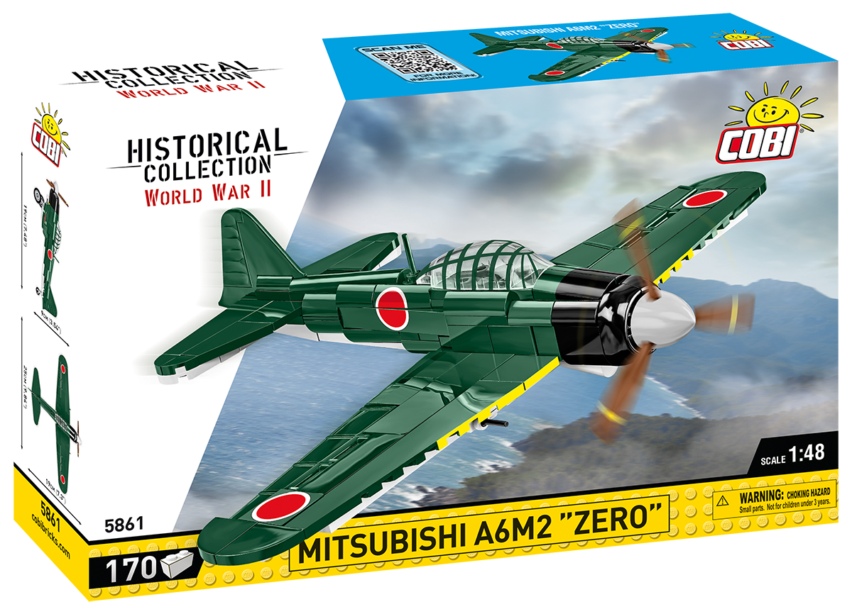 Mitsubishi A6M2 ZERO - byggesett 166 deler