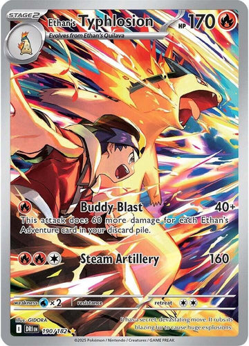 Ethan's Typhlosion #190 - PSA 8
