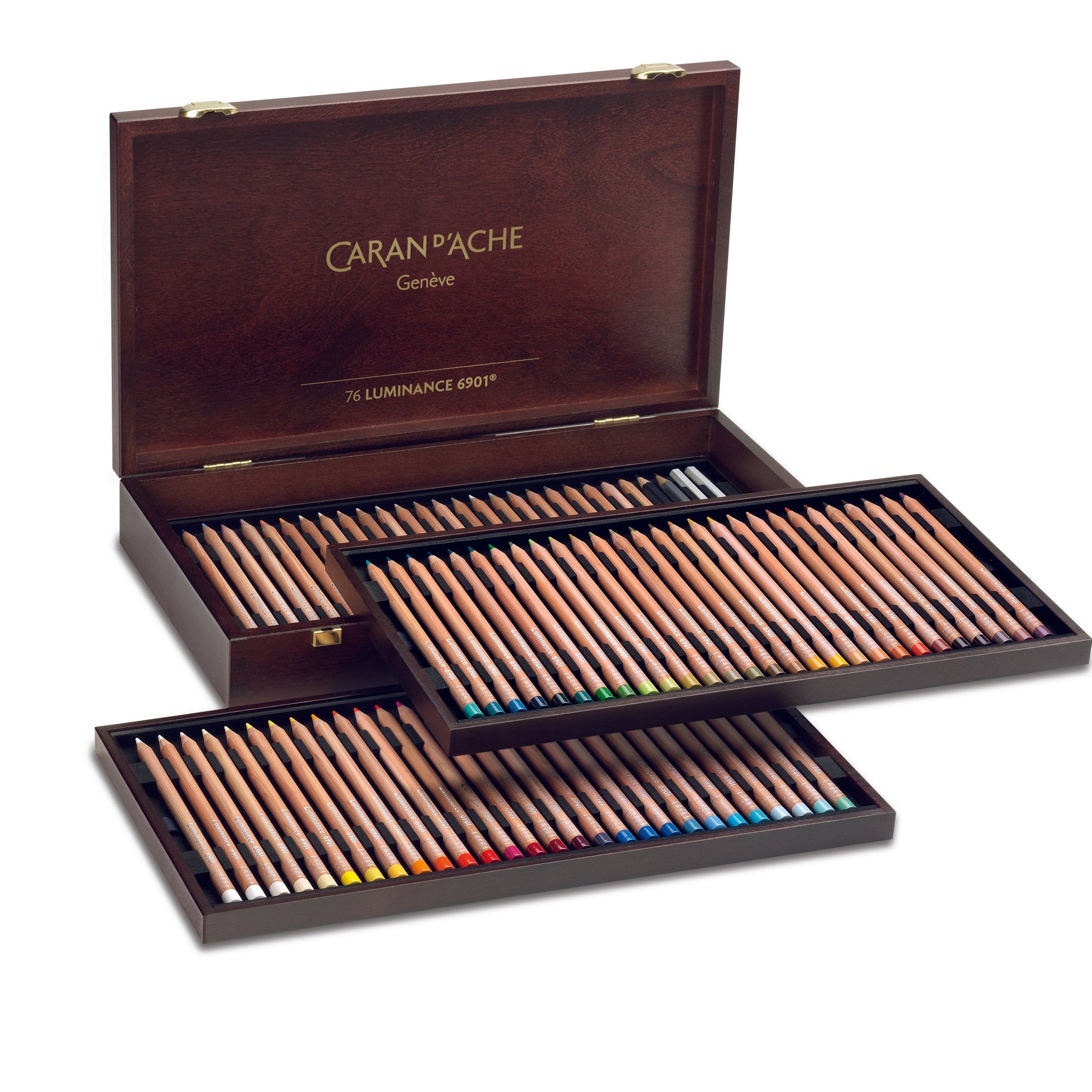 Luminance 6901, wooden box 76 colour pencils