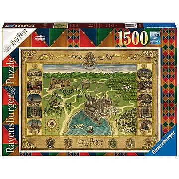 Puzzle: Hogwarts map 1500p