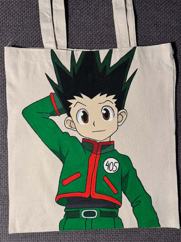 Håndmalt Tote Bag - Hunter x Hunter Gon