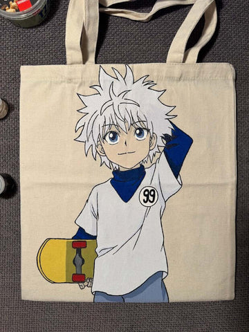Håndmalt Tote Bag - Hunter x Hunter Killua