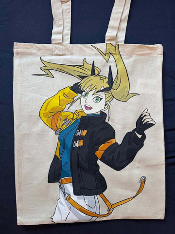 Håndmalt Tote Bag- Kaiju No.8 Kikoru