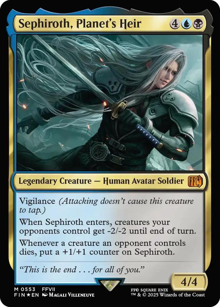 Sephiroth, Planets Heir