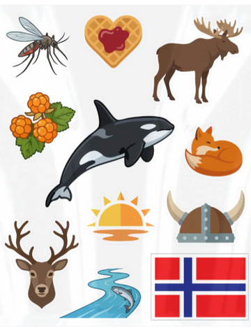 Klistremerkeark Nord-Norge Sommer