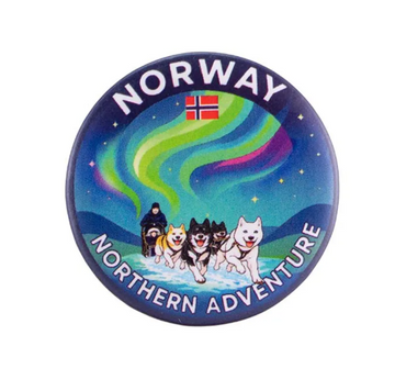 Buttonmagnet, Hundeslede, 32mm
