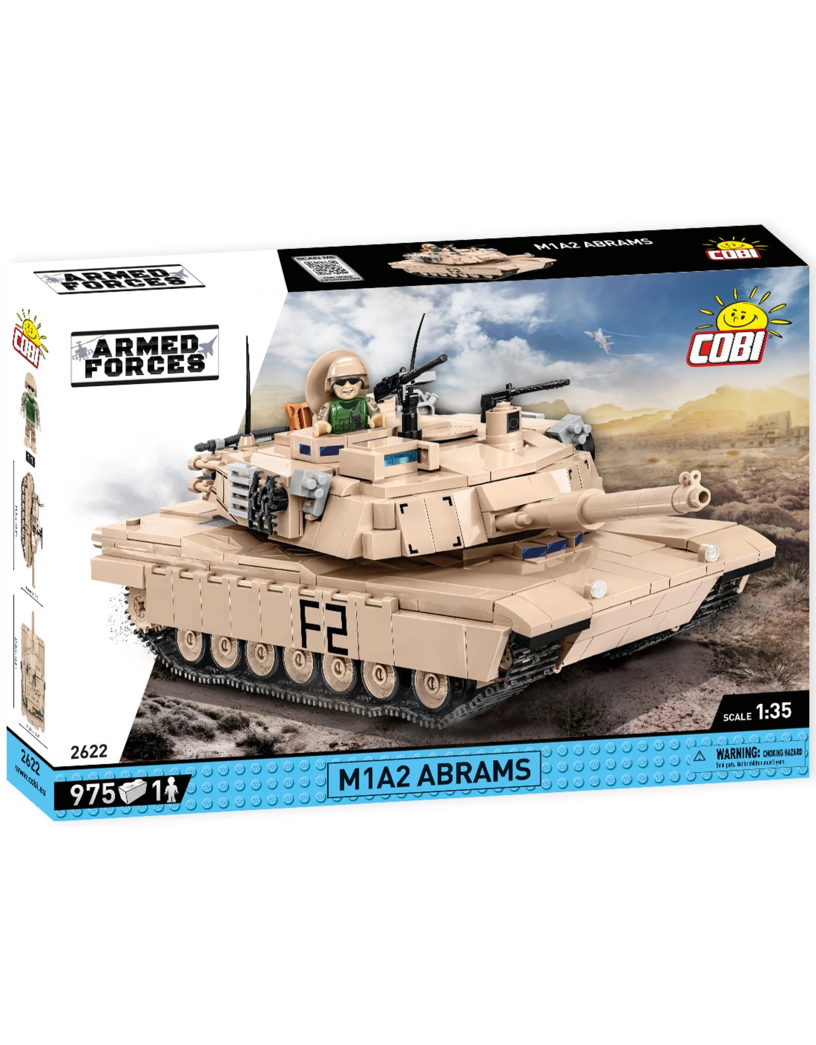 Cobi 2622 M1A2 Abrams - 982 Deler