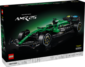Lego Aston Martin Aramco AMR25 F1®-bil