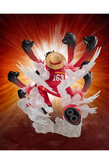 One Piece Figuarts ZERO Extra Battle PVC Statue Monkey D. Luffy -Gum Gum Hawk Gatling- 19 cm