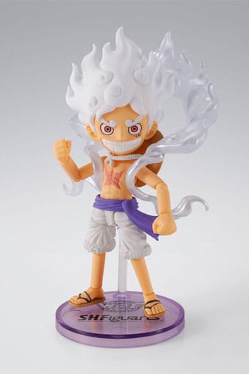 One Piece World Collactable Figures x S.H. Figuarts Action Figure Monkey D. Luffy Gear 5 8 cm