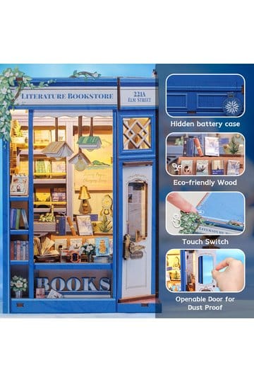 Book Nook Literature Bookstore 17 x 12 cm