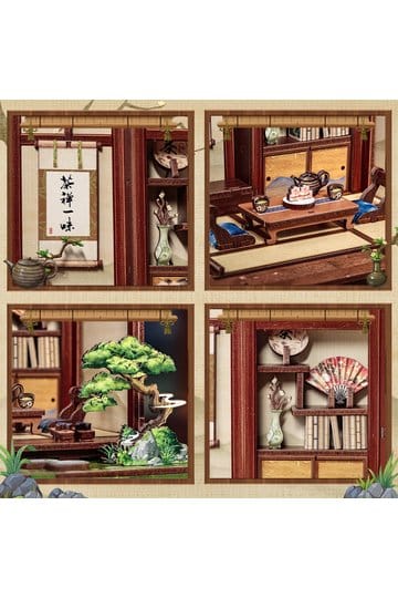 Miniature House Model Kit Kirishima Cha-an 19 x 14 cm