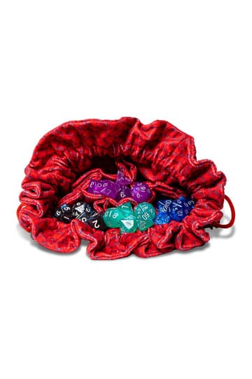 Dragon Storm Dice bag with compartments Red Dragon Scales