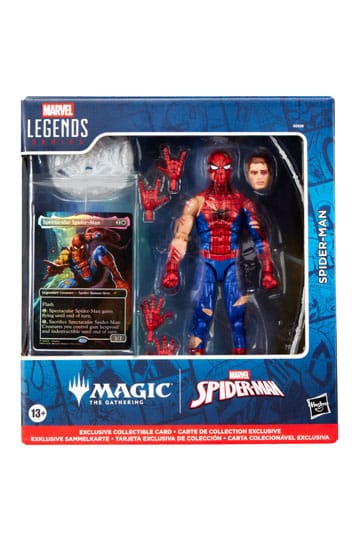 Marvel Legends Magic: The Gathering Action Figure Battle-Damaged Spider-Man (plus Exclusive Foil Card) 15 cm