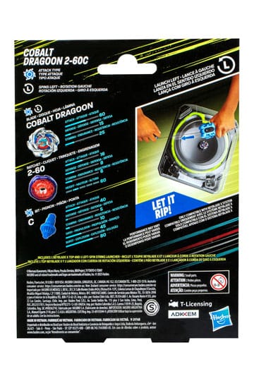 Beyblade X Cobalt Dragoon 2-60C Launcher Set