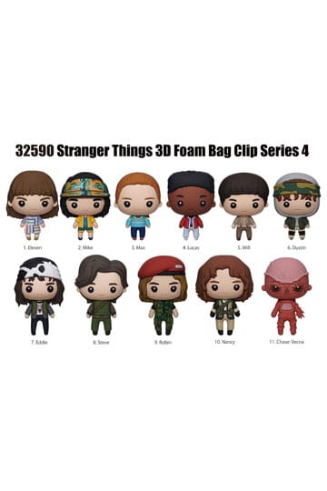 Stranger Things 3D PVC Bag Clips Series 4