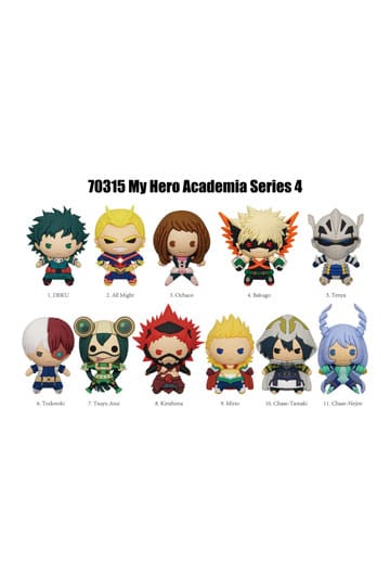 My Hero Academia 3D PVC Bag Clips Series 4