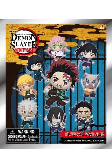 Demon Slayer 3D Foam Bag Clips Infinity Castle Serie 1