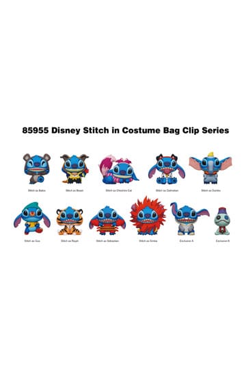 Lilo & Stitch 3D PVC Bag Clips Series 1 Stitch in costume