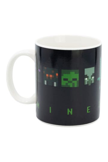 Minecraft Heat Change Mug Squared Pattern 325 ml