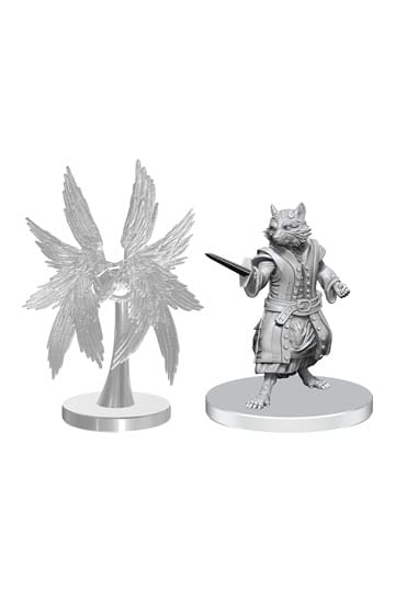 Pathfinder Deep Cuts Unpainted Miniatures Procyal (Raccoon Agathion) & Zoaem (Ring Archon)