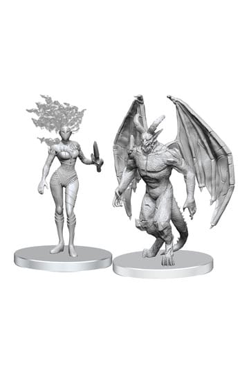 Pathfinder Deep Cuts Unpainted Miniatures Gargoyle & Shae