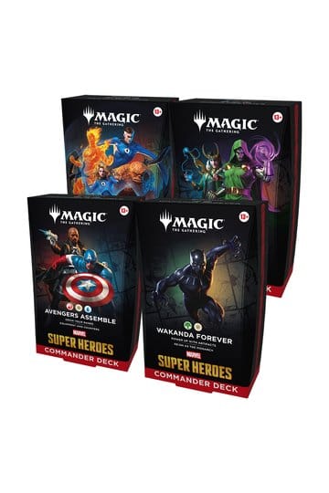 Magic the Gathering Marvel Super Heroes Commander Decks Case (4)