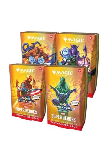 Marvel Super Heroes Collector’s Edition Commander Decks Case (4)