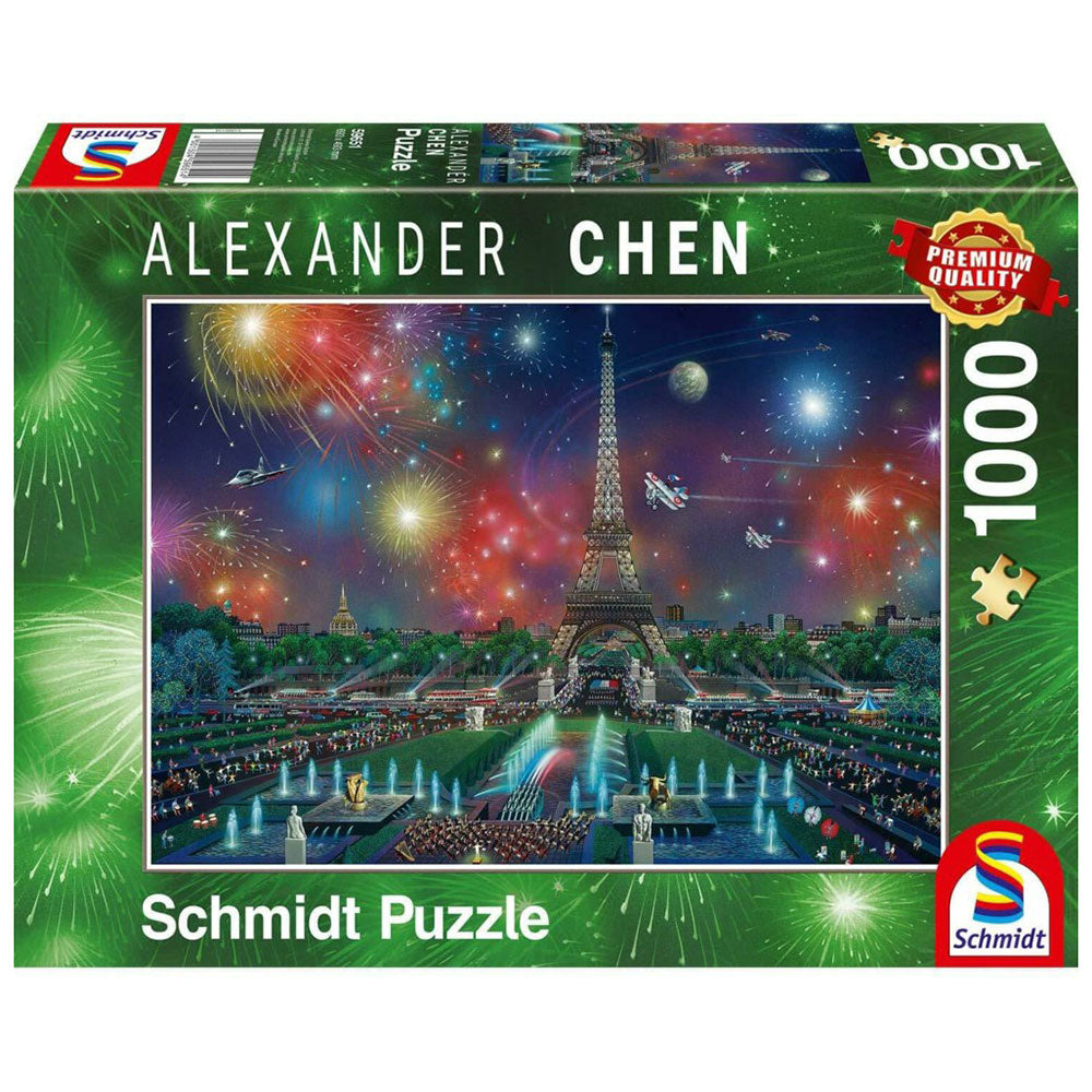 Chen: Fireworks at the Eiffel Tower 1000p