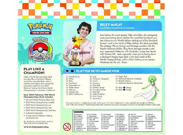 Pokemon World Championship Deck 2025 #1