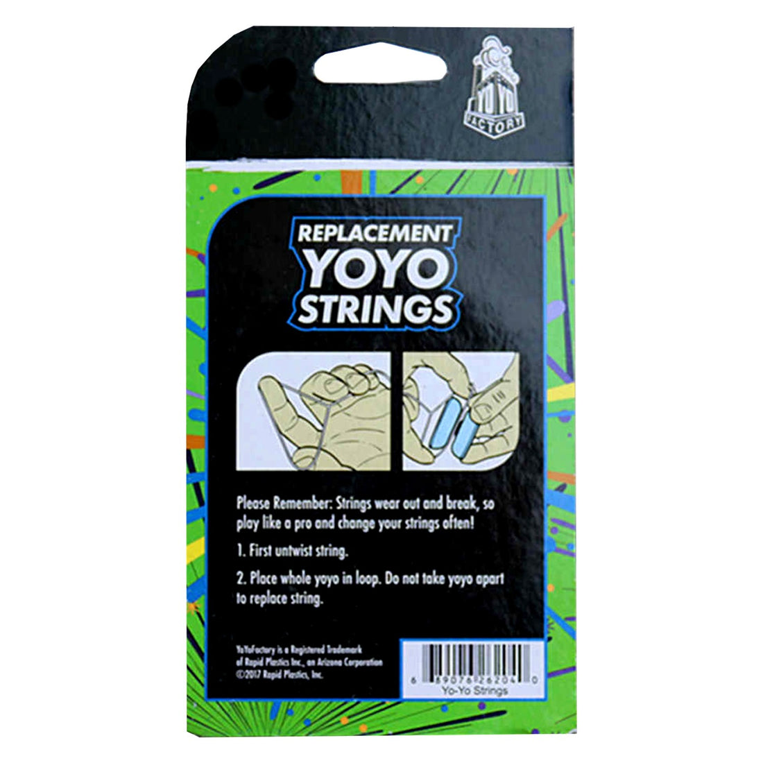 Yoyo Factory String - Green (10 stk)