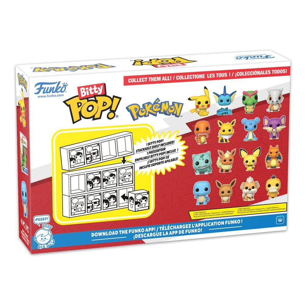 Bitty POP! Pokémon Figure 4-pack Series 1