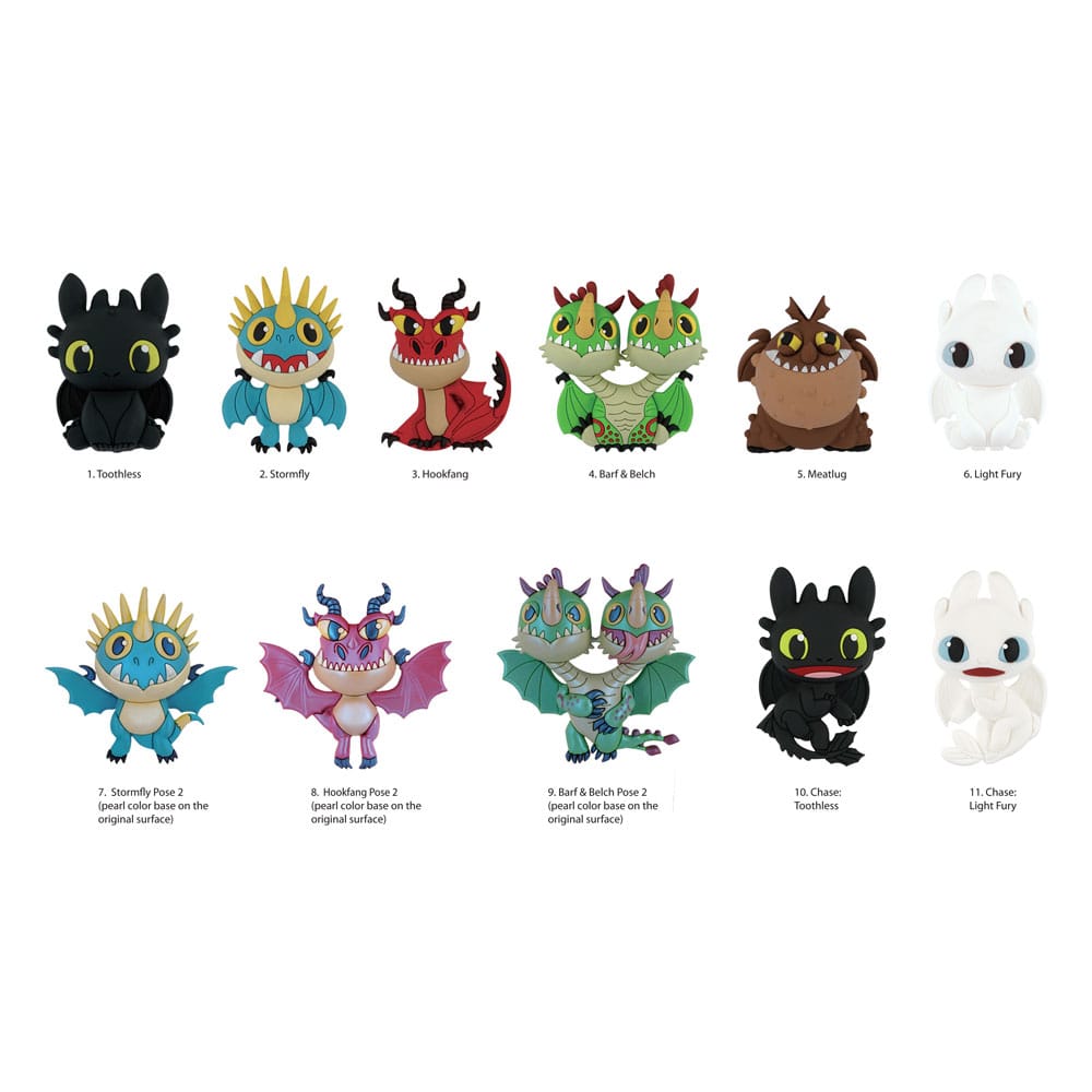 How to Train Your Dragon Mystery Bag 3D PVC Bag Clips Series 1