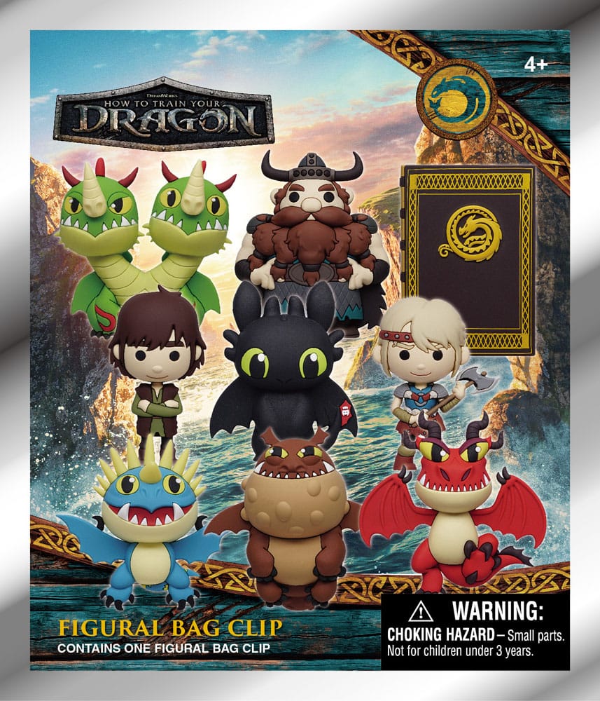 How to train your Dragon 3D PVC Bag Clips 2025 Movie