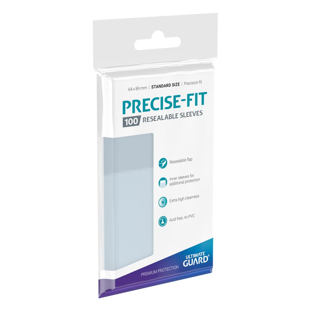 Ultimate Guard Precise-Fit Sleeves Standard Size (100) - Resealable