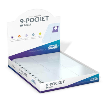 Ultimate Guard 9-Pocket Pages Top-Loading - Transparent (DISPLAY 100)